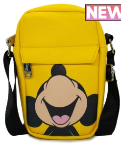 Buckle Down Stock Disney Mickey Mouse Smiling Park Crossbody Bag Crossbody Bags