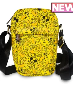 Buckle Down Stock Disney Mickey Mouse Doodles Park Crossbody Bag