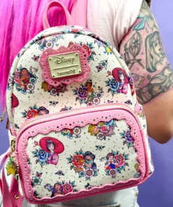Loungefly - Disney Princess Tattoo AOP Mini Backpack